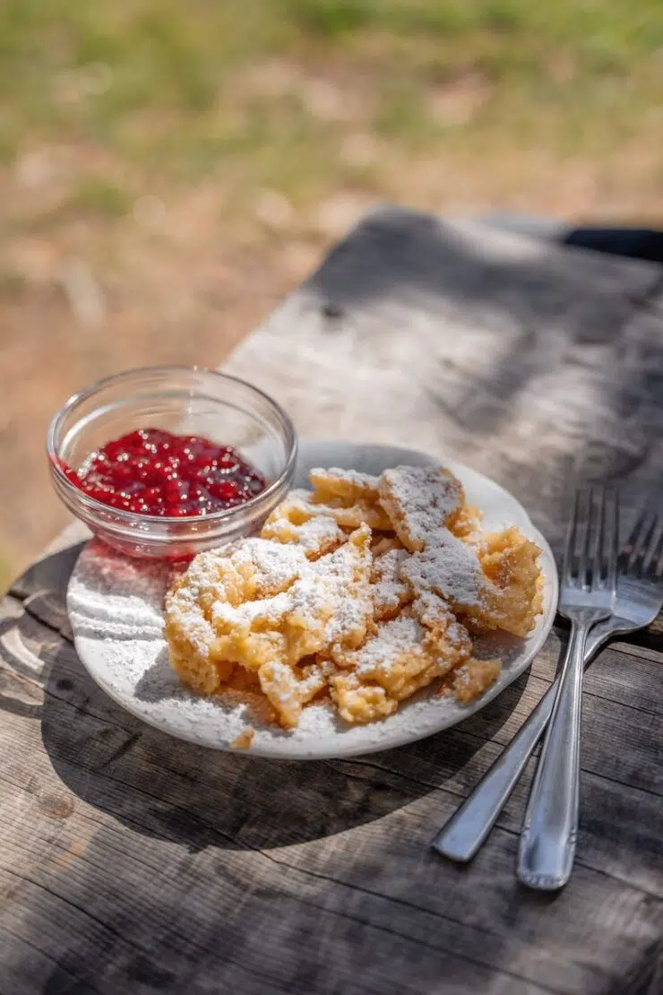 Kaiserschmarrn im Hohenzollernhaus bei Pfunds Tirol