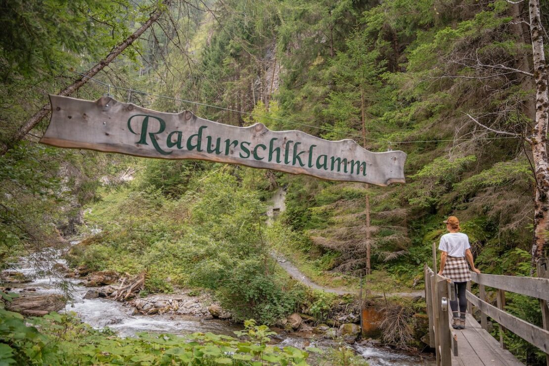 Wanderung durch die Radurschlklamm in Pfunds Tirol
