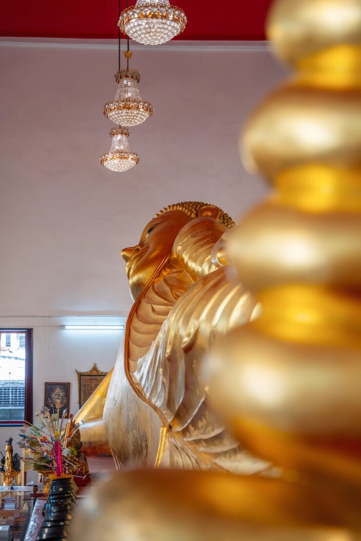 Liegender Buddha in Chinatown Bangkok Sehenswürdigkeiten