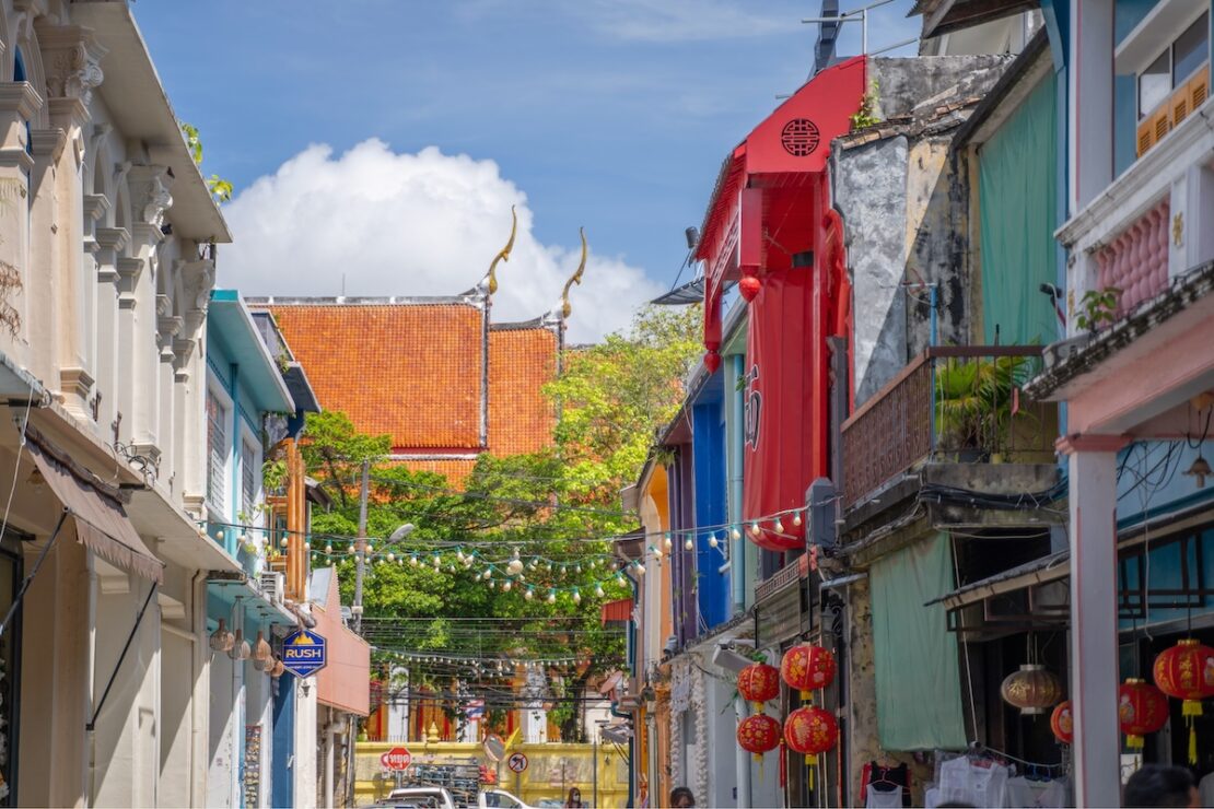 Thalang Road in der Altstadt von Phuket