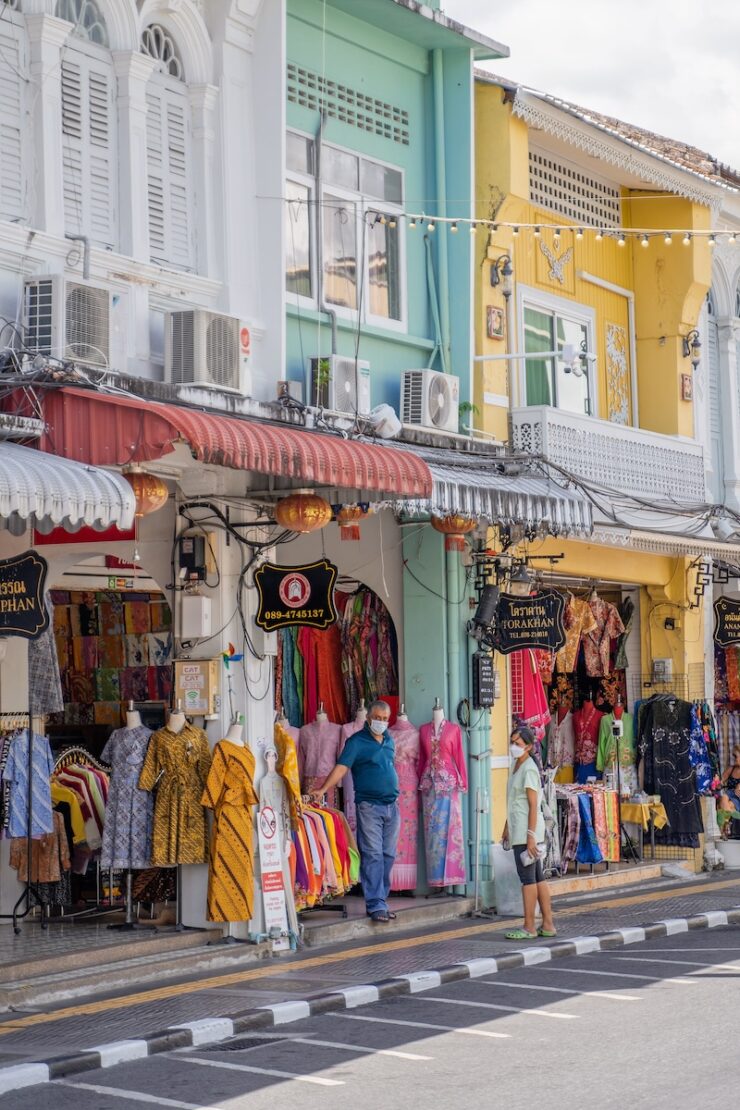 sino-portugiesische Häuser in der Altstadt von Phuket Town
