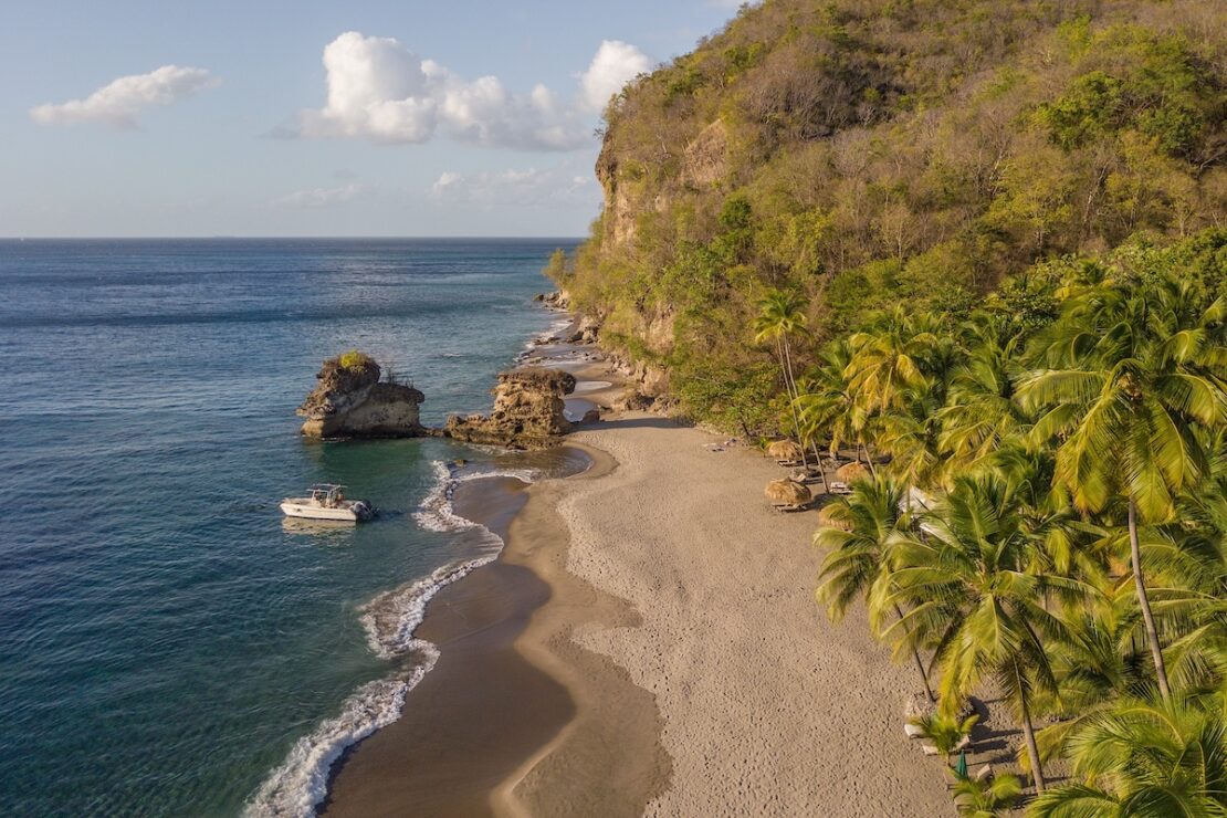 Anse Mamin Beach Saint Lucia Karibik
