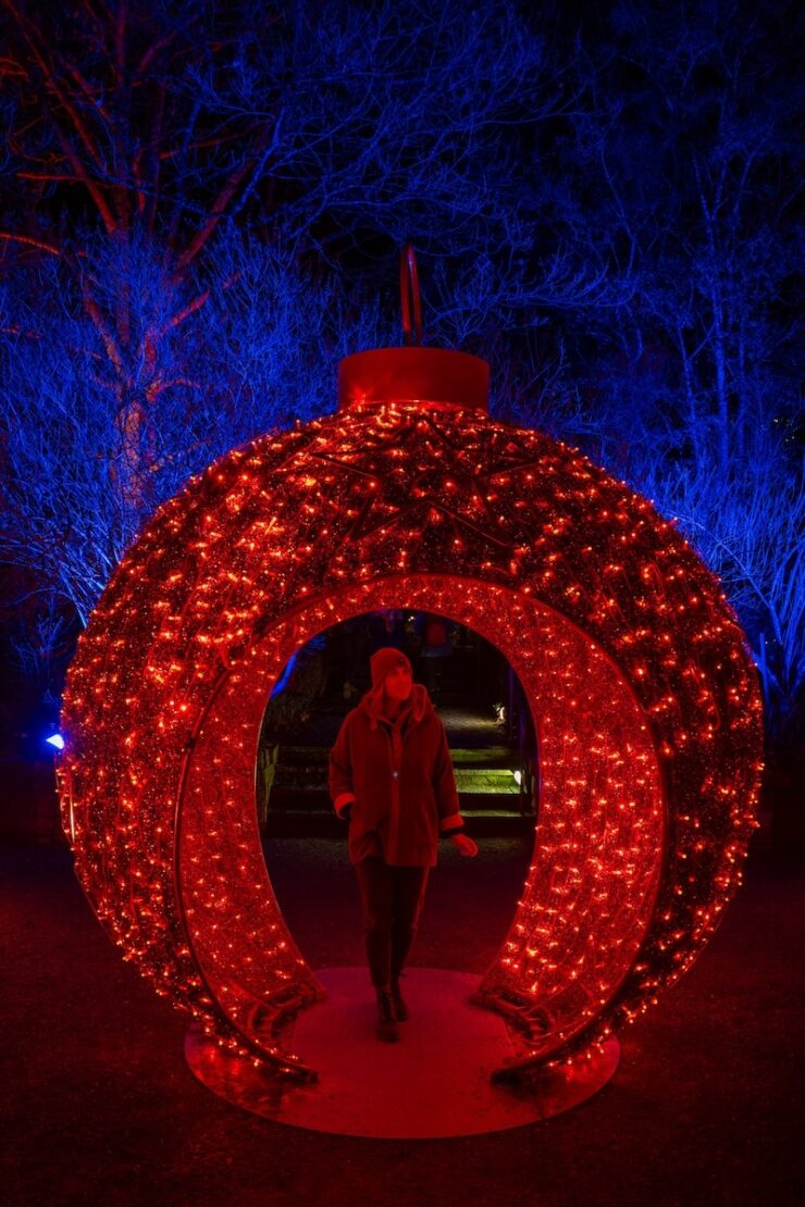 Christmas Garden auf der Insel Mainau bei Konstanz