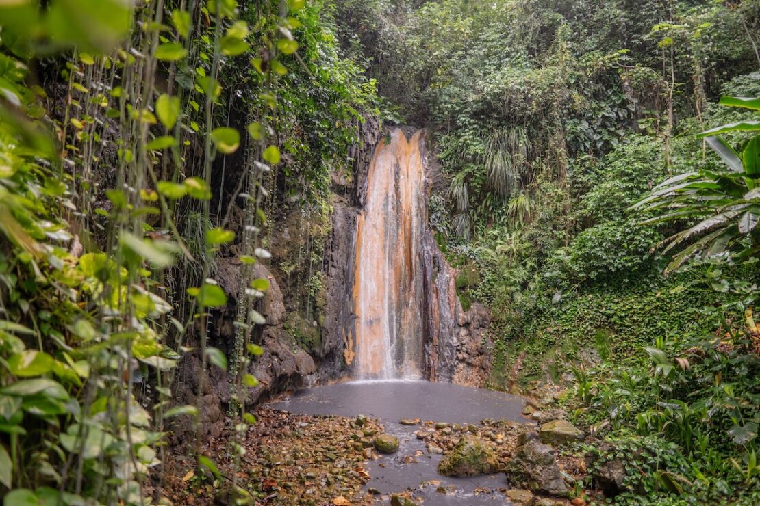 Diamond Wasserfall Saint Lucia Karibik