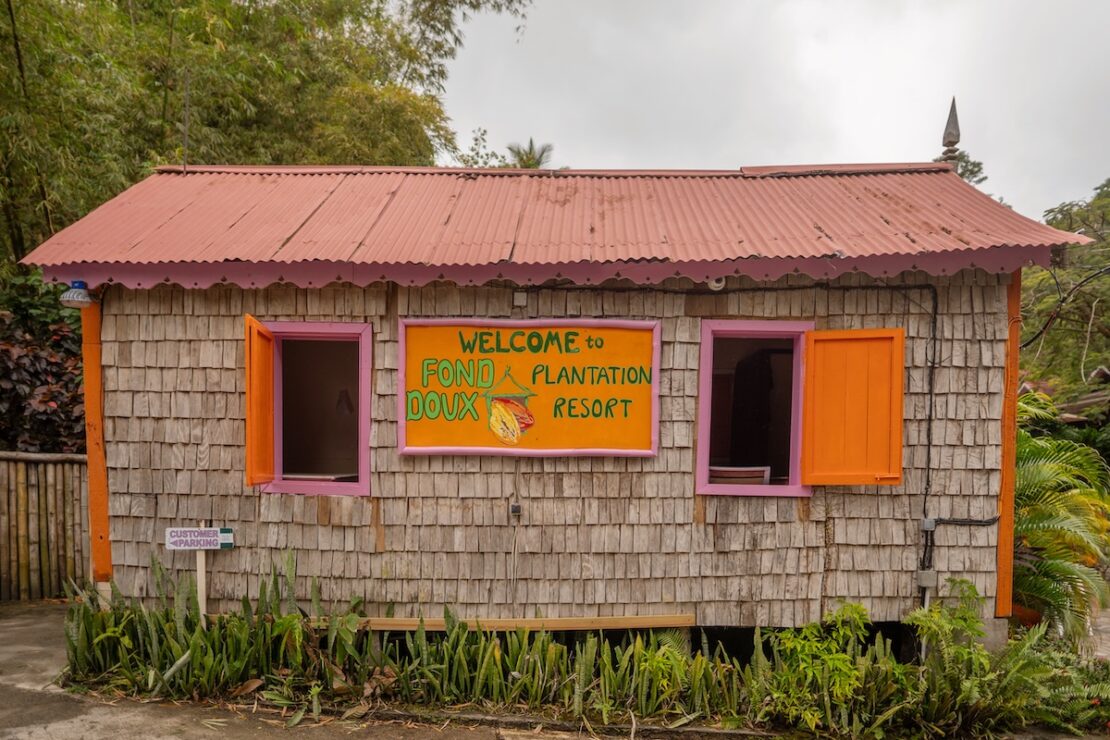 Fond Doux Plantation auf Saint Lucia in der Karibik