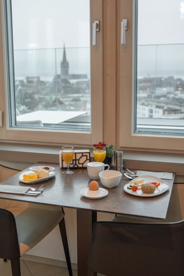 Frühstück im Aquaturm Hotel in Radolfzell