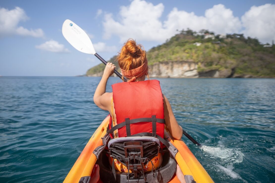 Kajaktour auf Saint Lucia in der Karibik