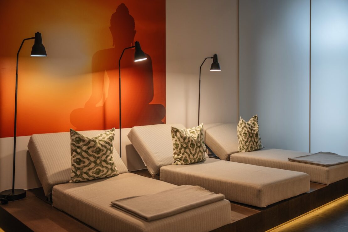 Ruheraum im Wellnessbereich Hotel VILA VITA Rosenpark Marburg
