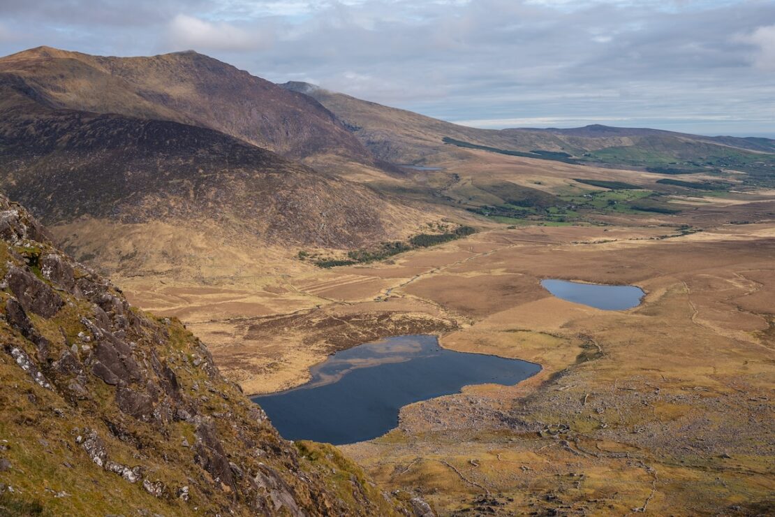 Connor Pass auf der Dingle Halbinsel im County Kerry in Irland