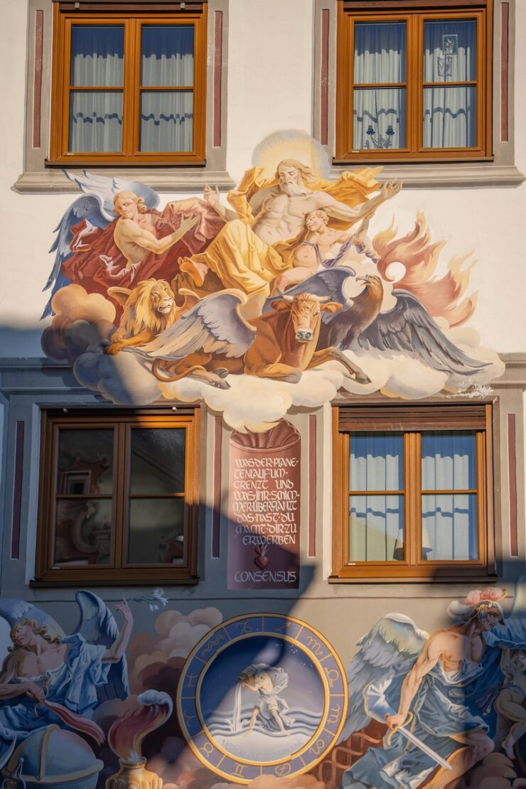 Lüftlmalereien in der Ludwigstraße in Partenkirchen