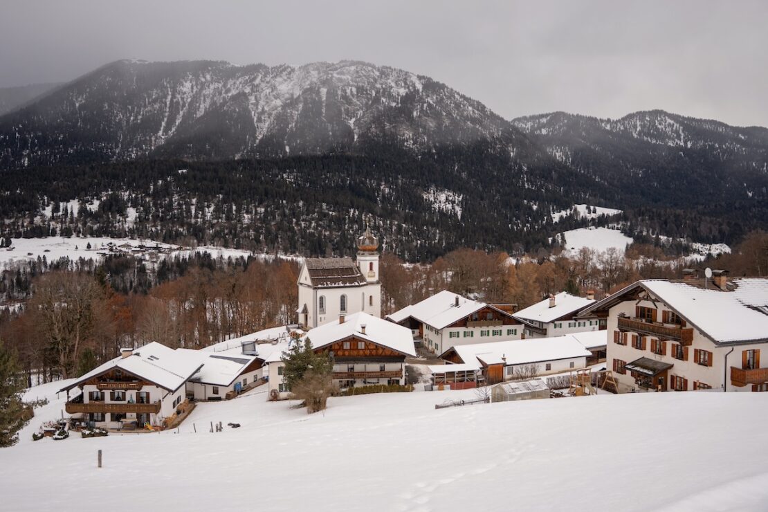 Wamberg bei Garmisch-Partenkirchen im Winter