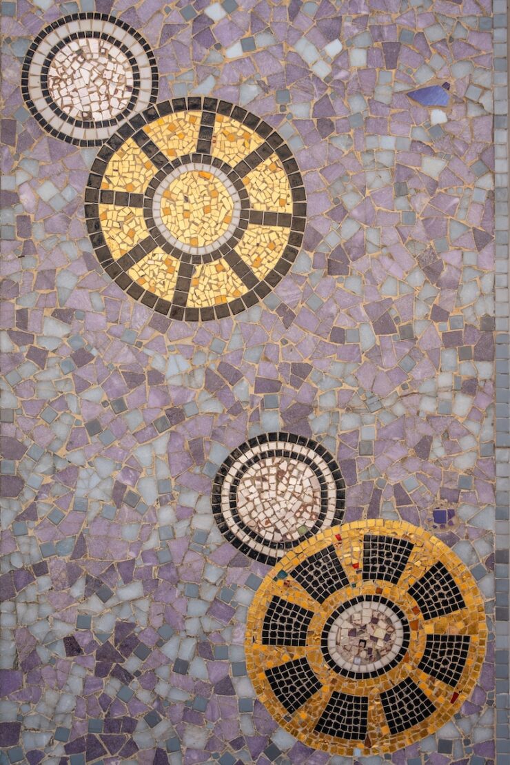 Art Déco Mosaike in Rennes Frankreich