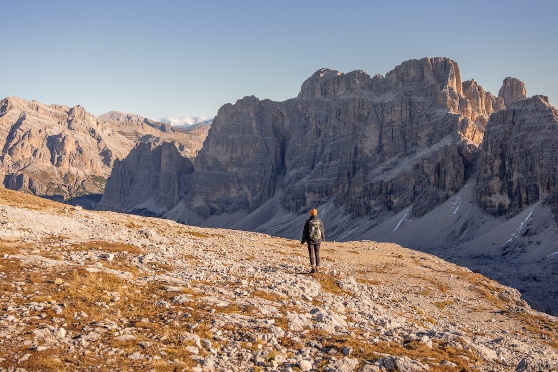 Auf dem Gipfel des Kleinen Lagazuoi in den Dolomiten