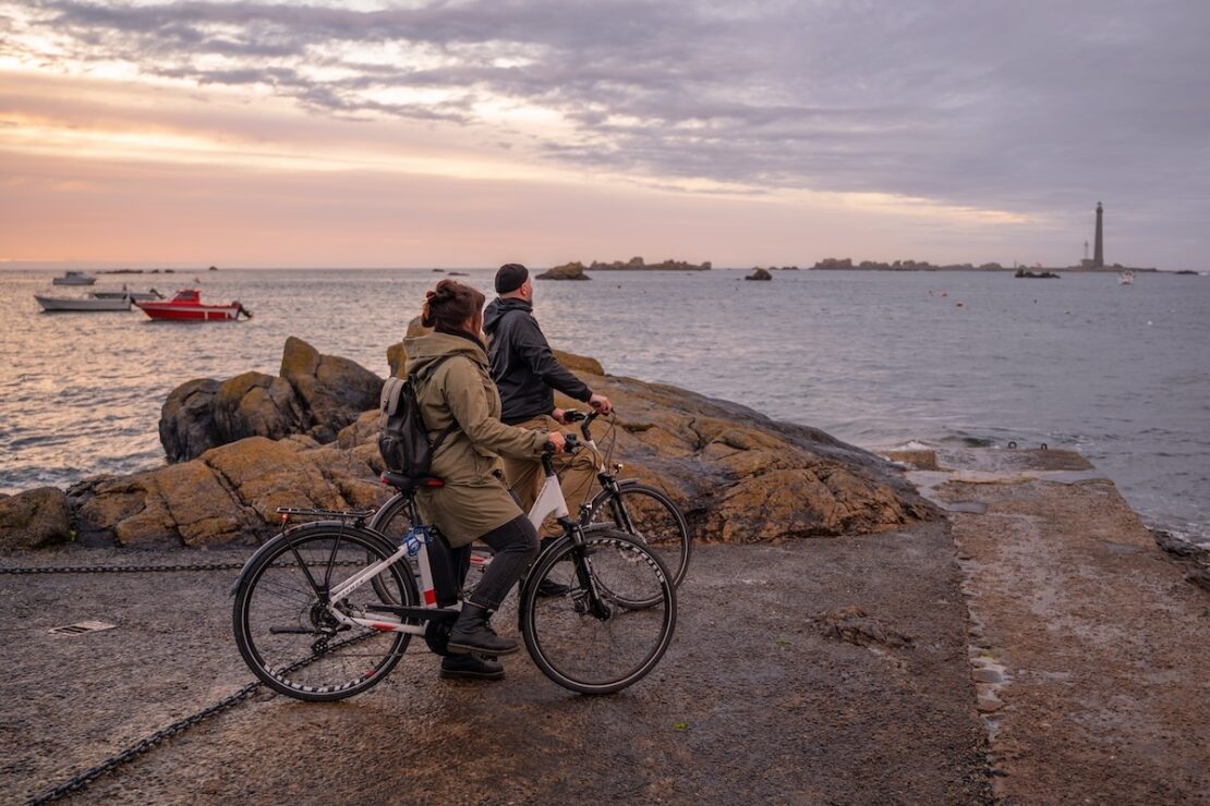 Plouguerneau Bretagne Straße der Leuchttürme