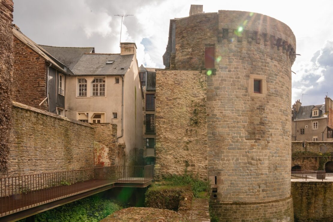 Portes Mordelaises Stadtmauer von Rennes Frankreich