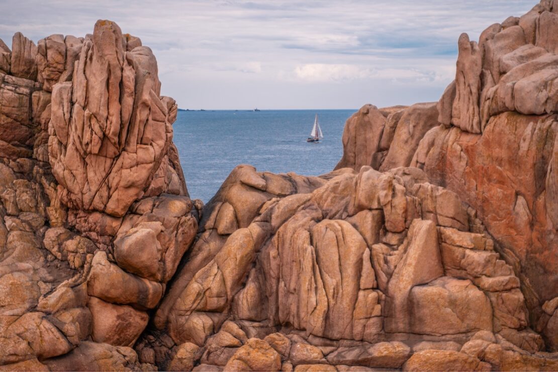 Rosa Granitküste Côte de Granit Rose in der Bretagne