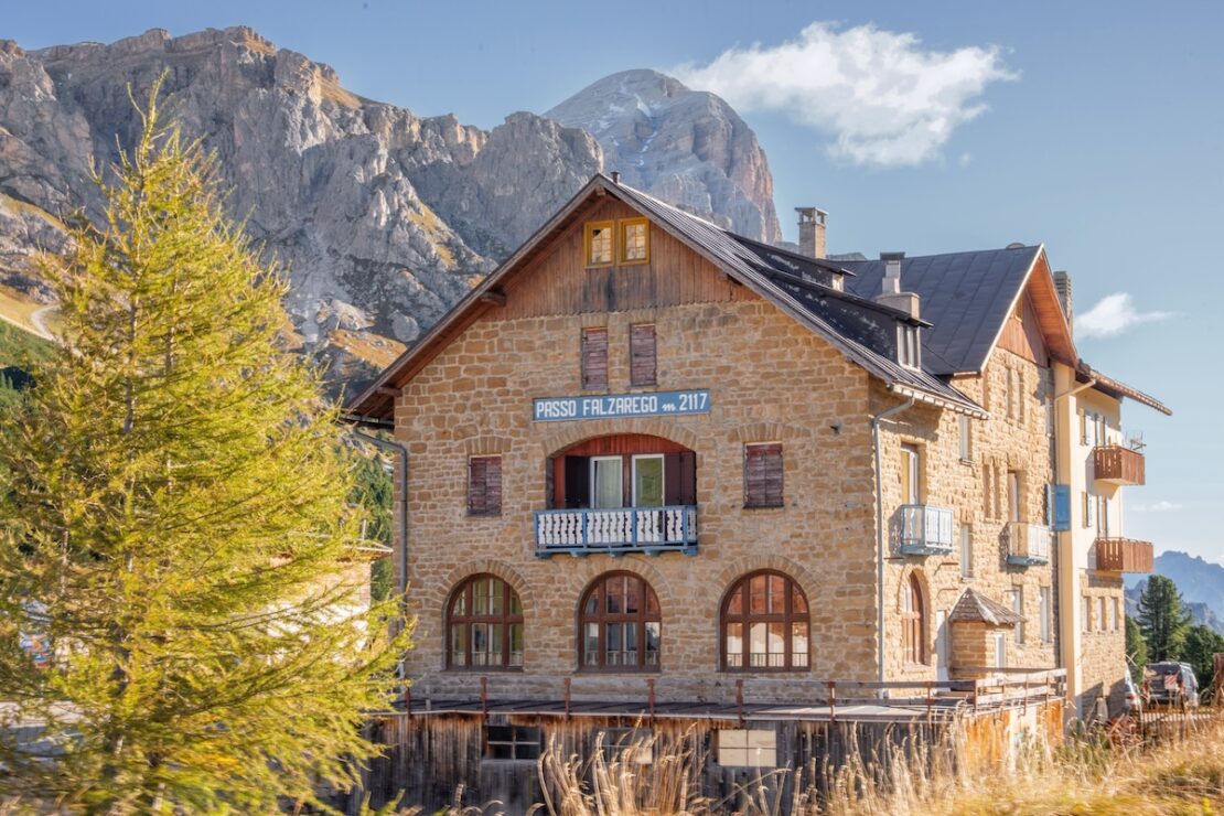 Startpunkt Kaiserjägersteig am Falzarego Pass