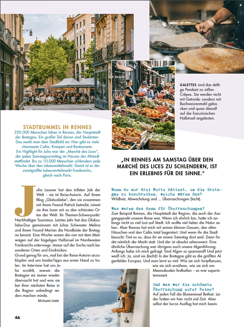 globusliebe in den Medien