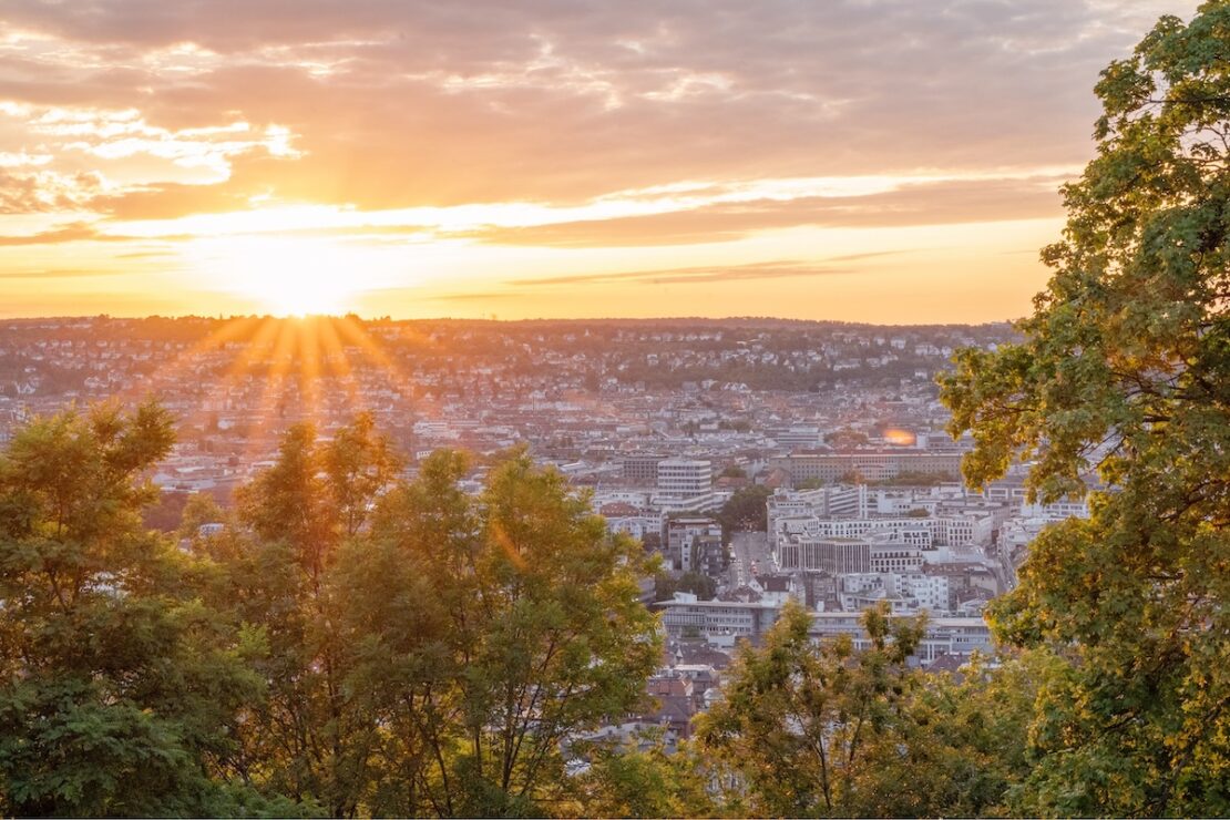 Ausblick vom Teehaus im Weißenburgpark Stuttgart Sehenswürdigkeiten