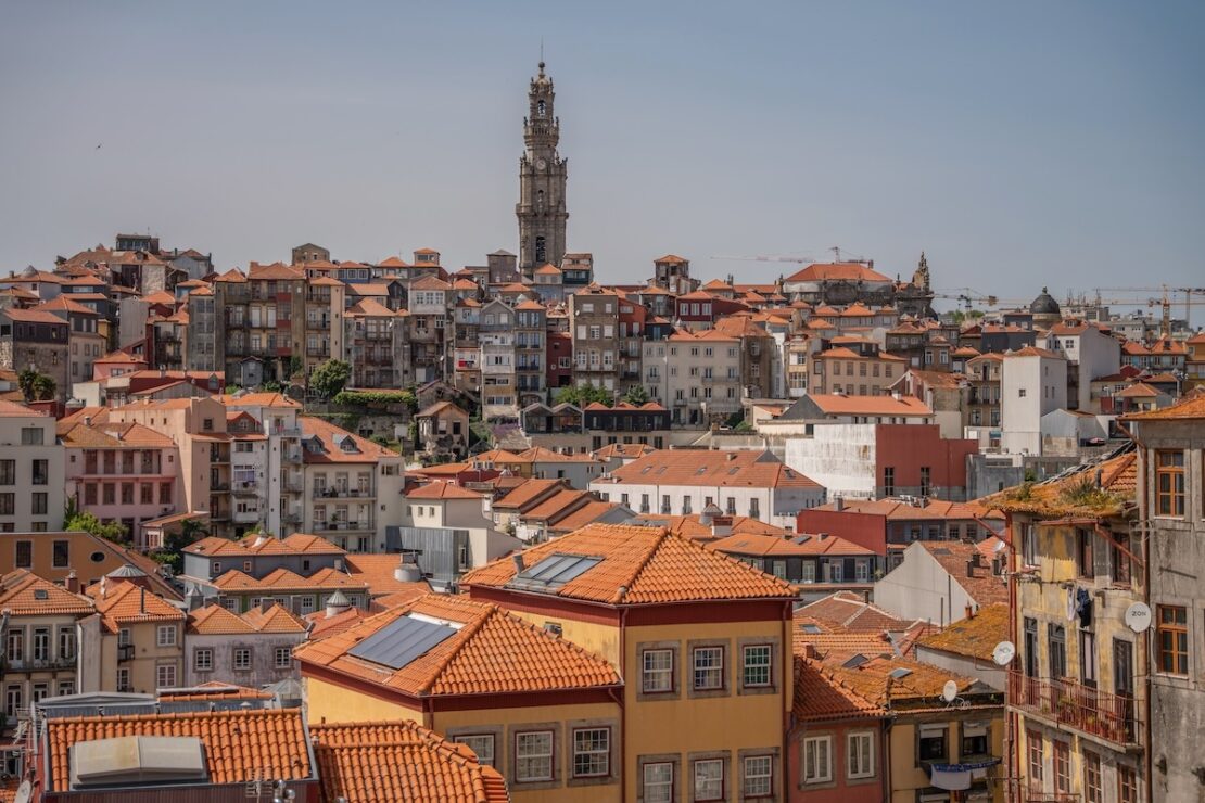 Ausblick von der Igreja dos Grilos in Porto Portugal