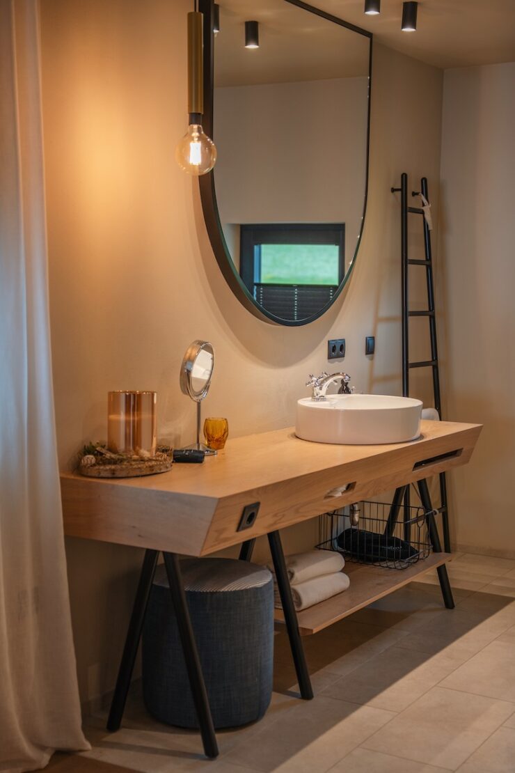 Badezimmer im Gloriette Guesthouse in Oberbozen