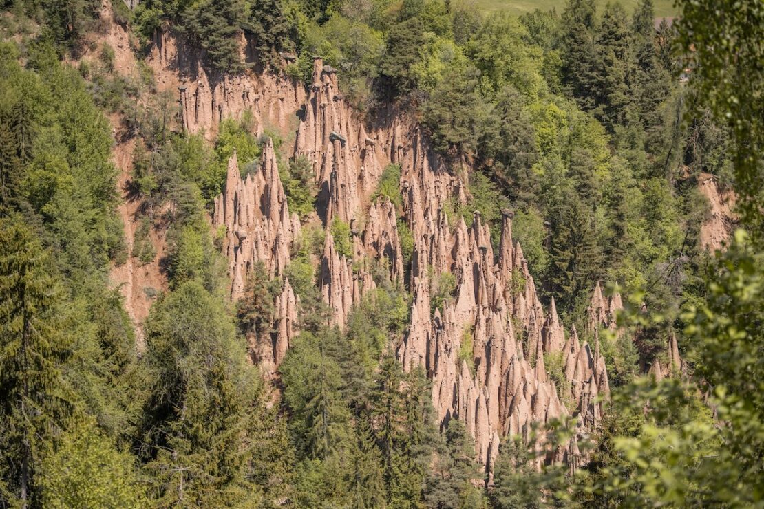 Erdpyramiden in Lengmoos am Ritten in Südtirol