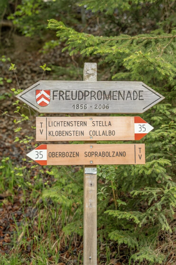 Ritten Südtirol Freudpromenade nach Klobenstein