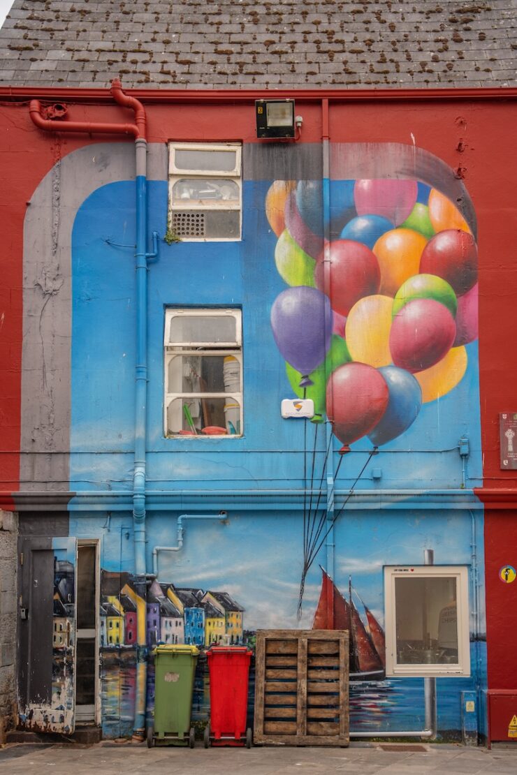 Galway Sehenswürdigkeiten Hauswand im Latin Quarter