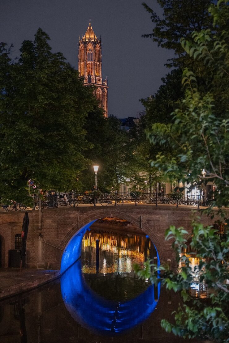 Altstadt Utrecht im Dunkeln