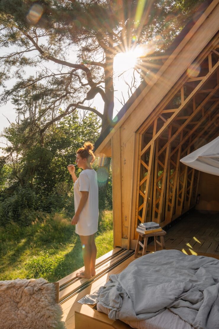 Zähneputzen in der Cabin Anna
