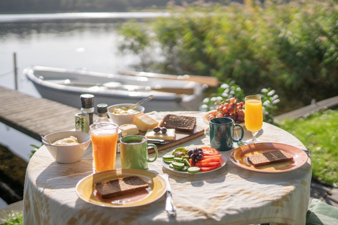Frühstück im Ferienhaus in Krakow am See