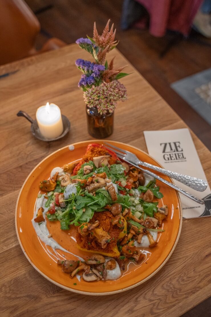 vegetarisches Gericht in der Ziegelei