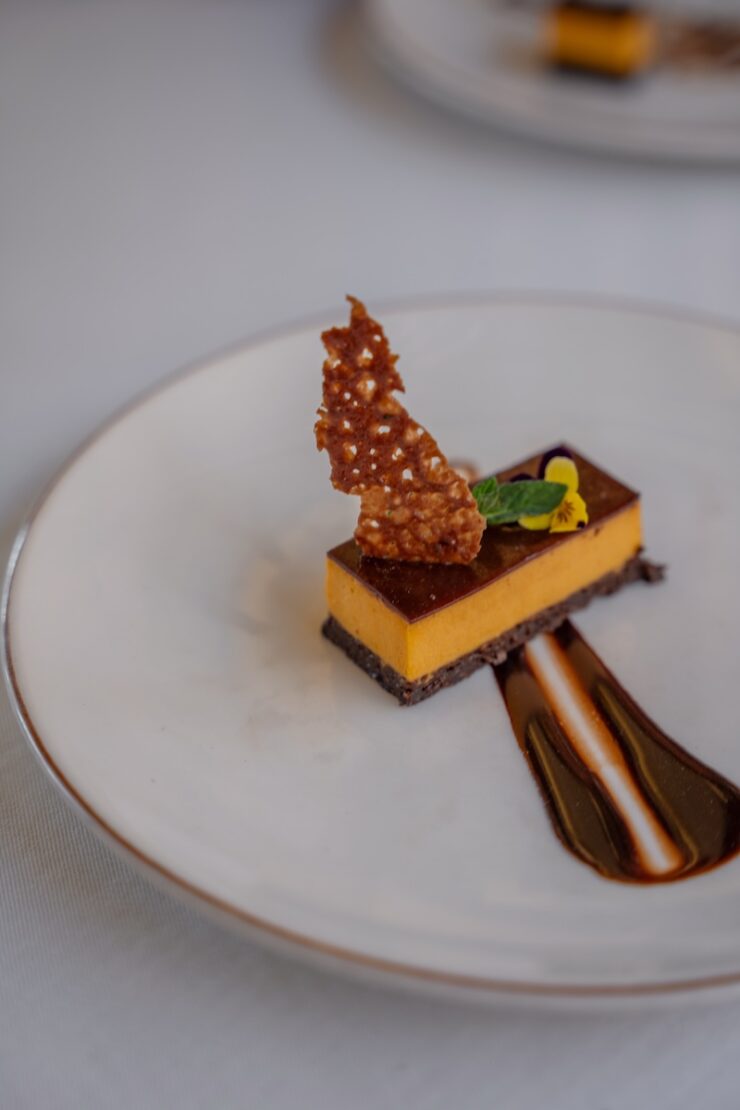 Dessert im Zug von Puno nach Cusco