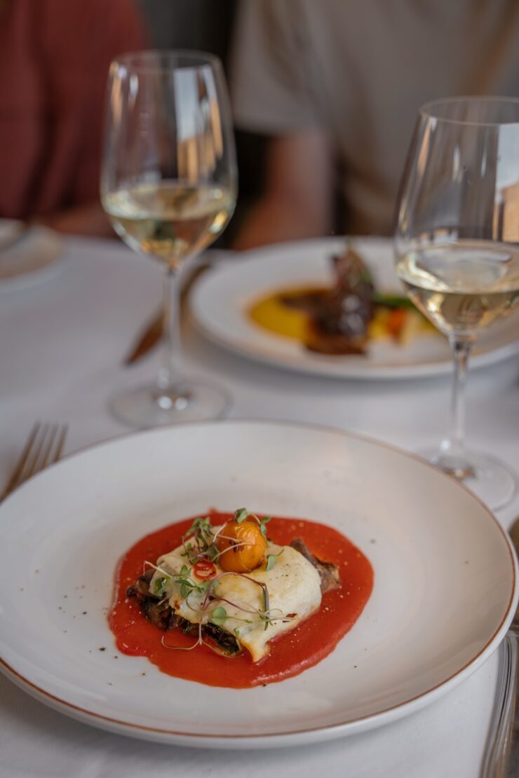 Essen im Zug von Puno nach Cusco