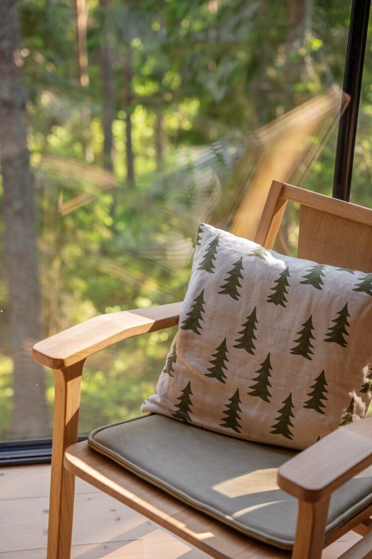 Panoramafenster in der Waldsuite Ulmus