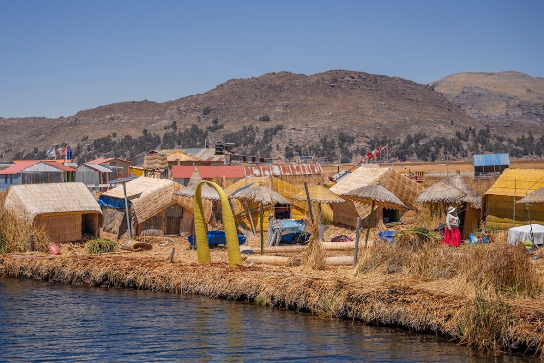 Schilfinseln auf dem Titicacasee Peru