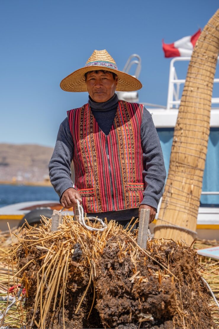 Uros am Titicacasee in Peru